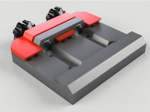 Arca Swiss camera plate clamp 3D model