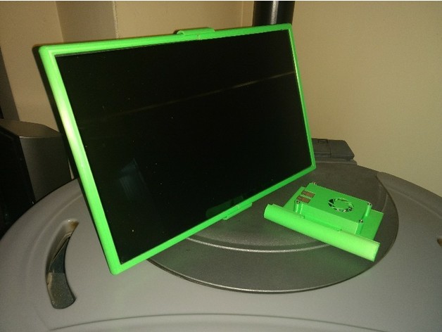 3D 17 "Display stand with Raspi and HD model