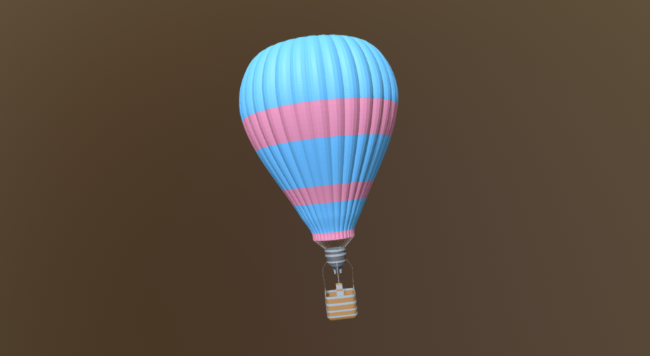 Hot Air Balloon 3D model