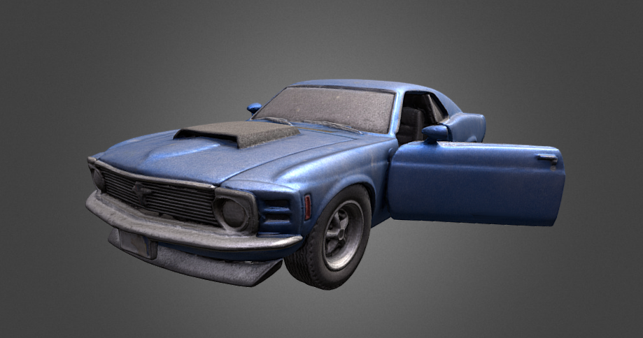 Mustang toy car 3D model