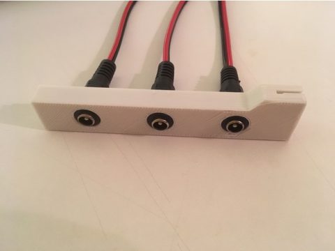 PCIE barrel plug connectors 3D model