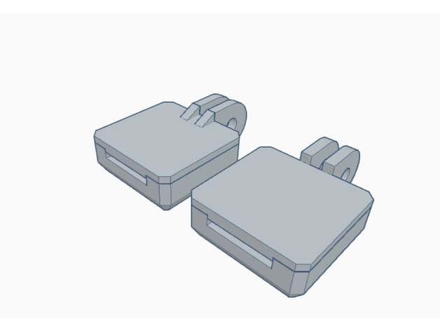 3D Raspberry Pi Camera Case, GoPro Mount Compatible model