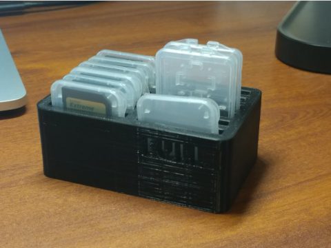 SD Card Case Holder 3D model