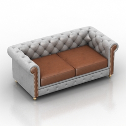 Sofa sheridance Pushe 3d model