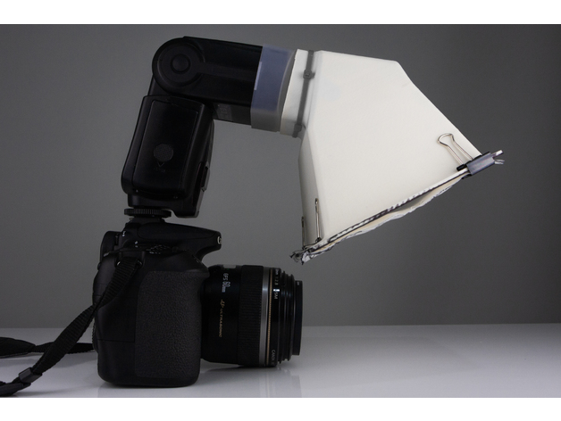 Speedlight Flash Diffuser for Macro (Yongnuo & Canon) 3D model
