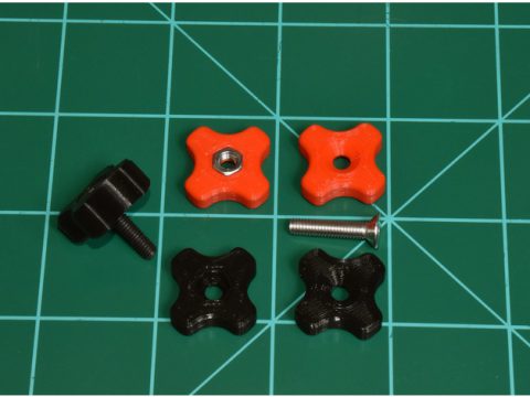 Thumbwheel for M4 bolt 3D model