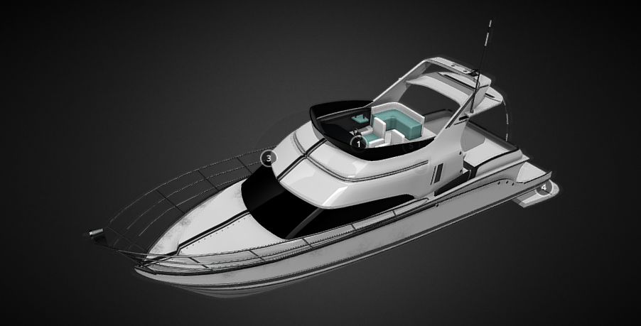 Yatch - Cruise 3D model
