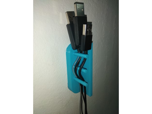 3D Cable usb holder model