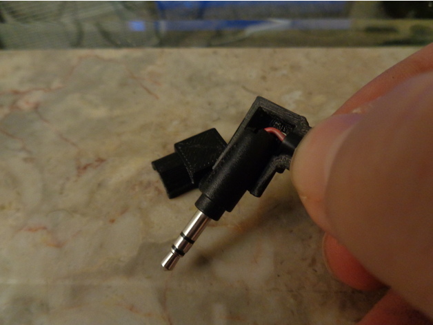 3D 3.5mm Audio Jack Reinforcement - Right Angle model