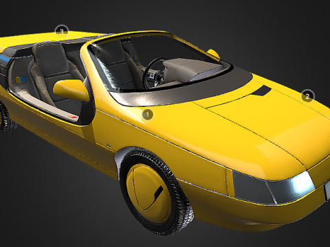 Car prototype 3D model