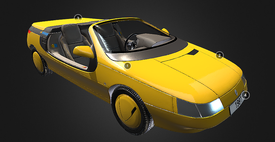 Car prototype 3D model