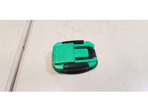 GoPro Style Buckle Mount with Flat Top 3D model