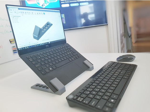 Laptop stand for ultrabooks  3D model