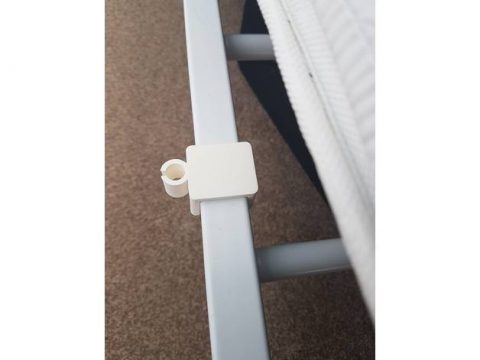 Improved Phone Cable Holder for Bed Frame 3D model