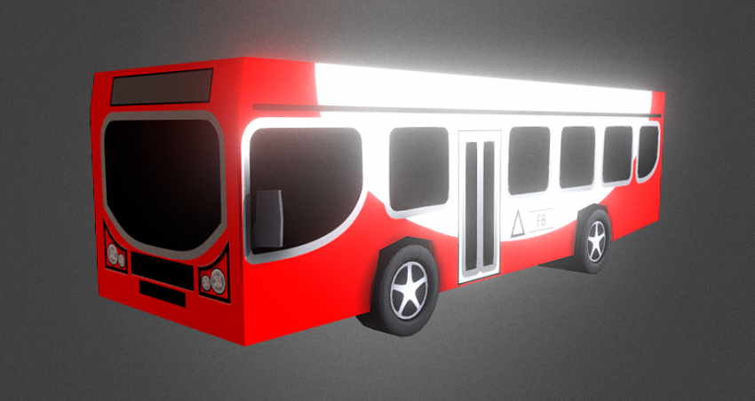 LowPoly Bus - DownloadFree3D.com