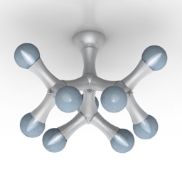 Luster atom 3d model