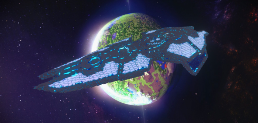 Minecraft Spaceship | DownloadFree3D.com