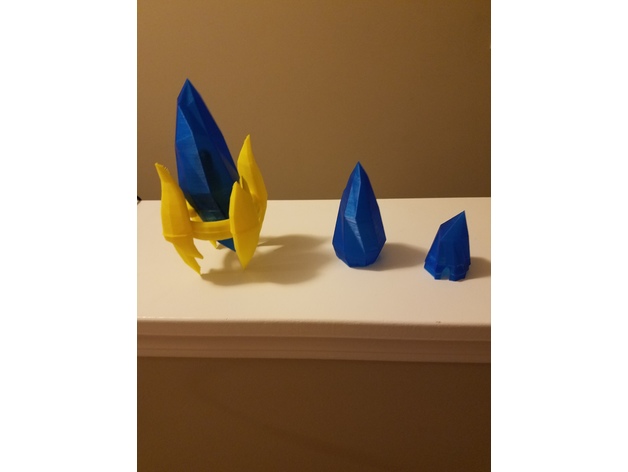 No-Glue Pylon Crystal 3D model