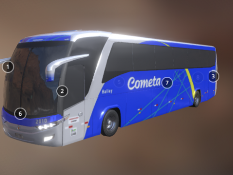SM Onibus Cometa 3D model