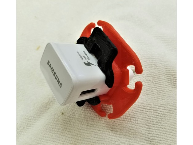 Samsung charger & Cable wrap  3D model