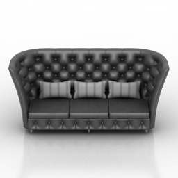 Sofa capitone 3d model