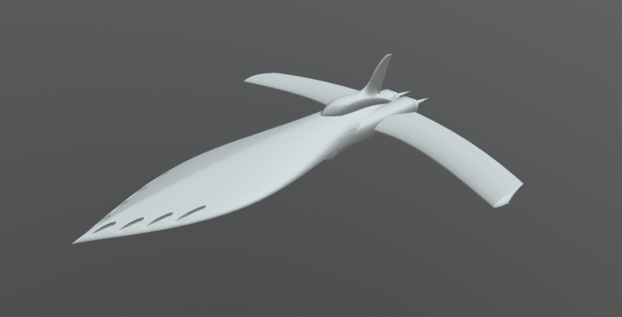 Starfighter concept 3D model
