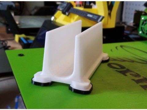 Vertical Laptop Stand with TPU Feet 3D model