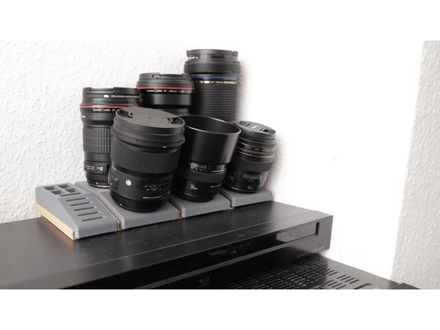 3D Space-saving storage system for Canon lenses model