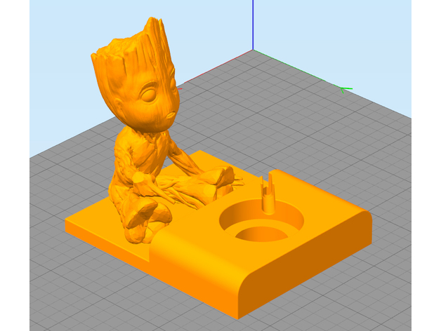 Baby Groot Apple Watch Base 3D model