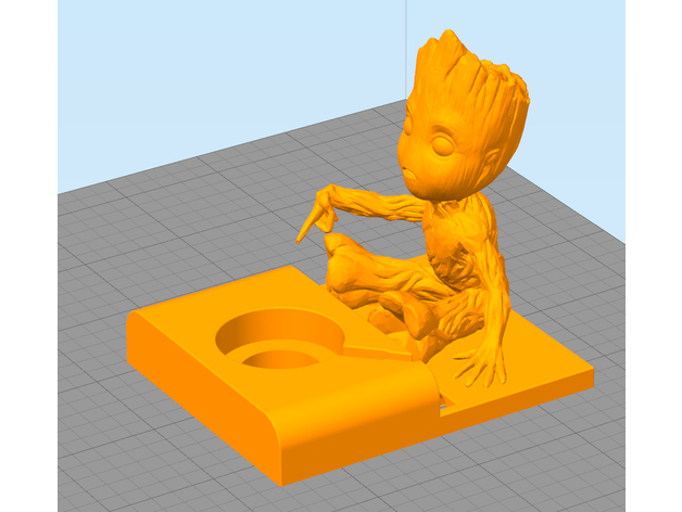 3D Baby Groot Apple Watch Base model