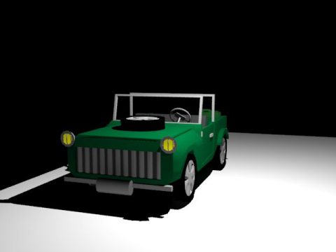 3D Car LOW POLY model