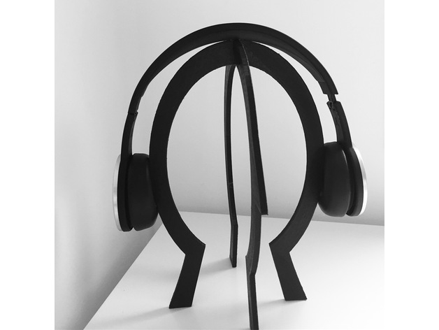 3D Headphone head shape stand model