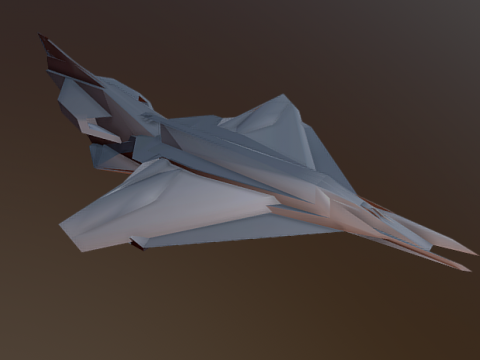 Jet plane 3D model