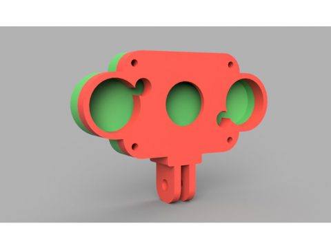 Raspberry Pi IR Camera Mount 3D model