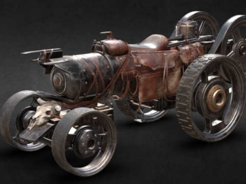 Steampowered Steed 3D model