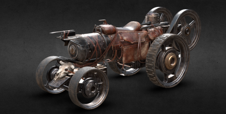 Steampowered Steed 3D model