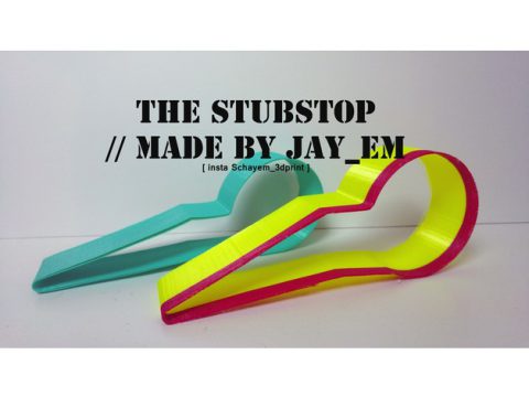 Stubstop the lightweight door stopper 3D model