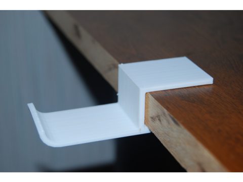 Table Edge Headphone Mount 3D model