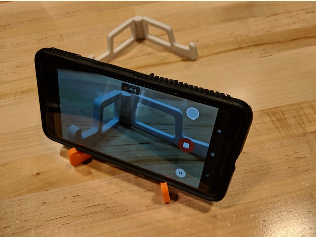3D Compact hinged phone stand model