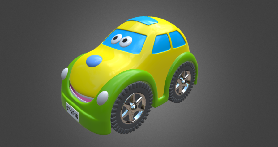 Toy car 3D model