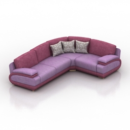 Sofa Valette Corner 3d model