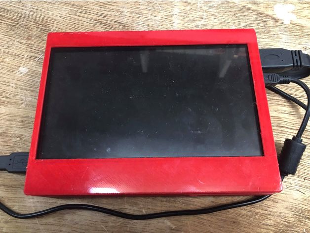 Raspberry Touchscreen 7 inch. Case w. Fan