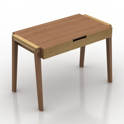 Table desk 3d model free