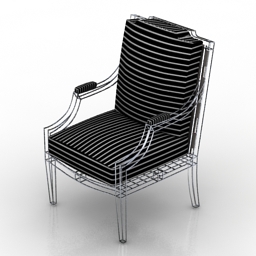 Armchair Casa Midy Louis 14 chair 3d model