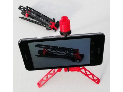 Folding tripod for smartphone