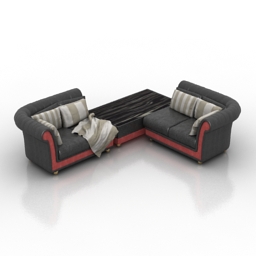 Sofa Florence Collection 3d model