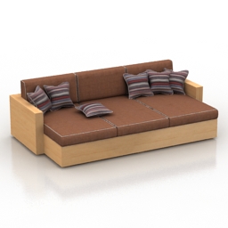 Sofa-bed 3d model