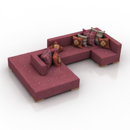 Sofa modular 3d model