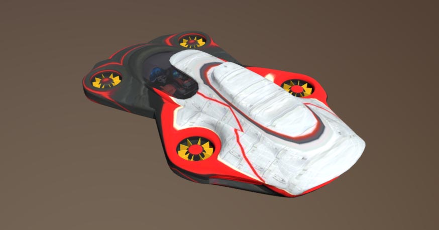 3D Flying Car model
