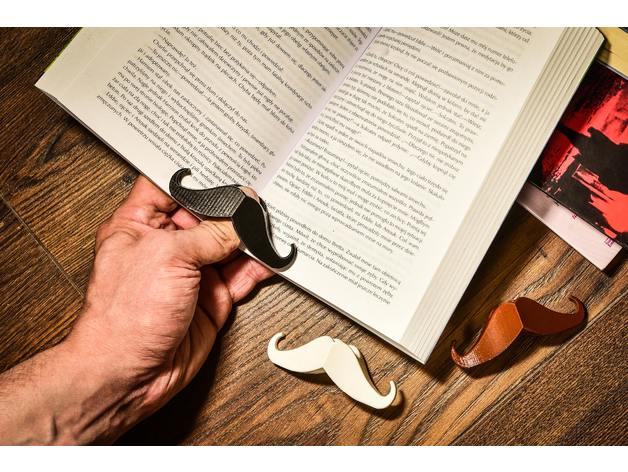 Mustache page holder 